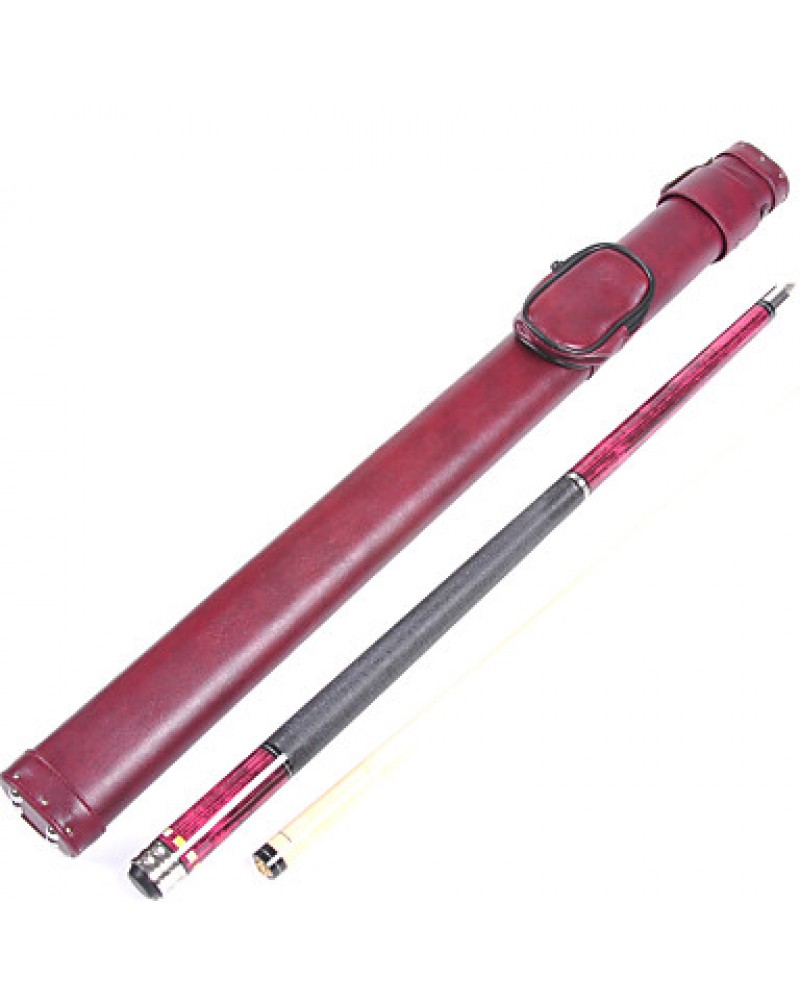 1/2 Jointed maple wood pool/billiard JY cue with 13MM cue tip+Cue Case+cue tip pb09